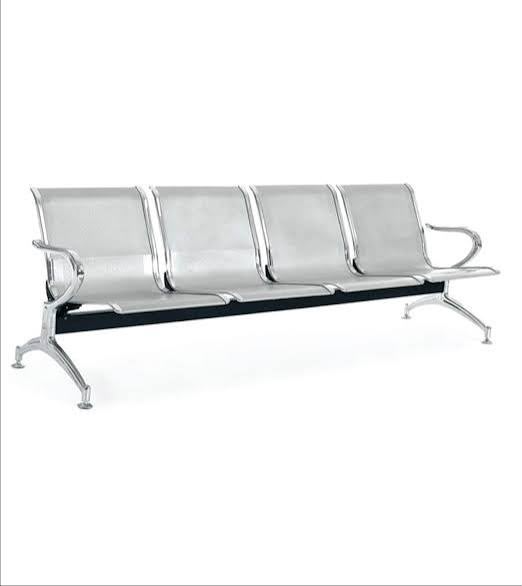 4-Seater Non-Padded Non-Gauge Office Chair